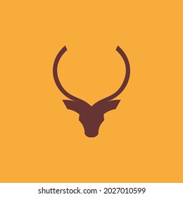 deer icon logo design vector
