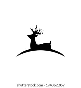 deer icon logo and illustration