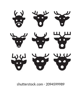 deer icon or logo isolated sign symbol vector illustration - Collection of high quality black style vector icons
