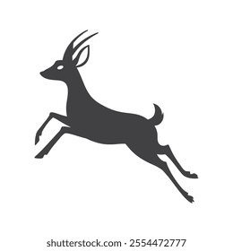 deer icon, deer logo, deer silhouette vector