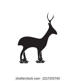 Deer icon logo template illustration vector