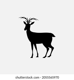 diseño de ilustración vectorial del logotipo del icono del deer