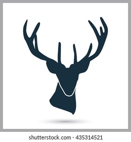 Deer icon on the background