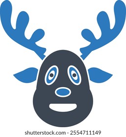Deer icon on white background