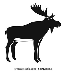 Deer icon. Simple illustration of deer vector icon for web