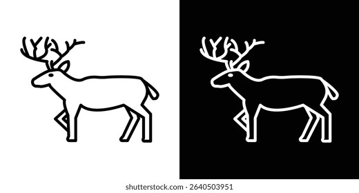 Deer icon symbol concept for graphic design, Website, UI. EPS