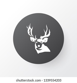 Deer icon symbol. Premium quality isolated antler element in trendy style.
