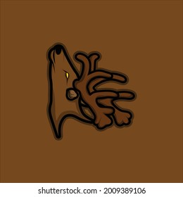 imagen de estilo vectorial del símbolo del icono del deer