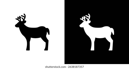 Deer icon symbols. Vector illustration.