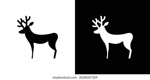 Deer icon symbols. Vector illustration.