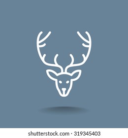 Deer icon vector