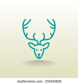 Deer icon vector