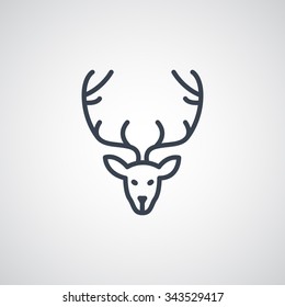 Deer icon vector