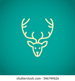 Deer icon vector