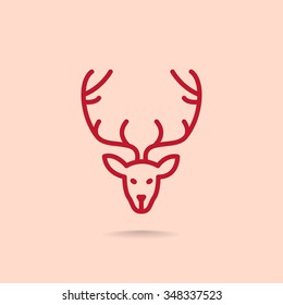 Deer icon vector