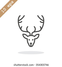 Deer icon vector