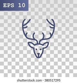 Deer icon vector