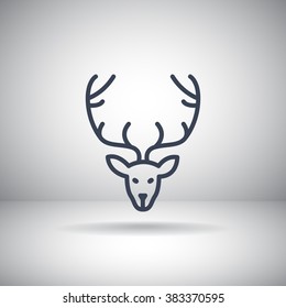 Deer icon vector