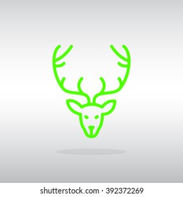 Deer icon vector