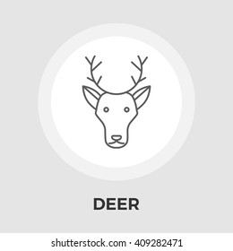 Deer icon vector. 
