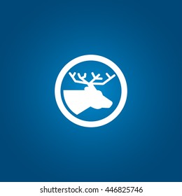 Deer icon vector