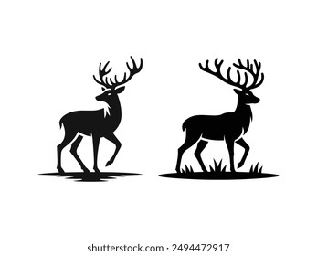 Deer Icon Vector Art illustration