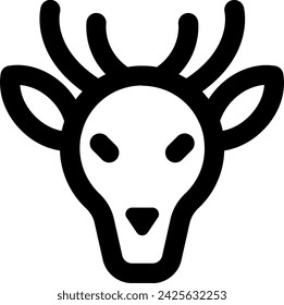 deer icon vector illustration asset element