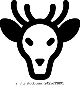 deer icon vector illustration asset element