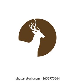 Deer icon Vector Illustration design Logo template
