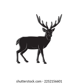 deer icon vector illustration symbol design