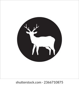 DEER ICON VECTOR ILLUSTRATION SYMBOL DESIGN