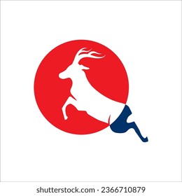 DEER ICON VECTOR ILLUSTRATION SYMBOL DESIGN