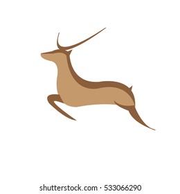 deer icon - vector illustrator