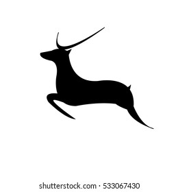 deer icon - vector illustrator