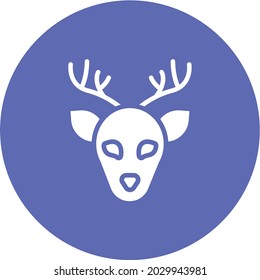 Deer icon vector image. Can also be used for Carnival. Suitable for mobile apps, web apps and print media.