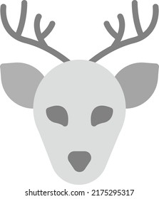 Deer icon vector image. Can also be used for Carnival. Suitable for mobile apps, web apps and print media.
