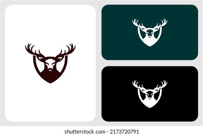 Hirschsymbol, Vektorlogo-Design