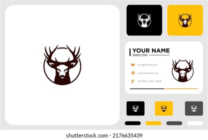 Hirschsymbol, Vektorlogo-Design