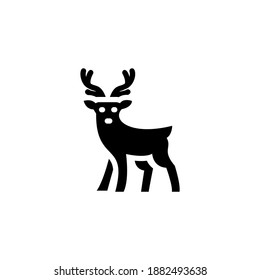 Deer icon in vector. Logotype