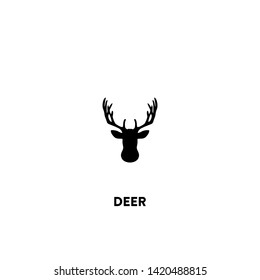 deer icon vector. deer sign on white background. deer icon for web and app
