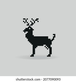 símbolo de signo vectorial de icono de ciervo para el diseño