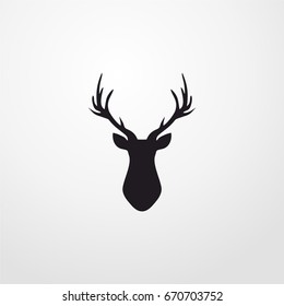 deer icon. vector sign symbol on white background