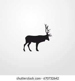 deer icon. vector sign symbol on white background
