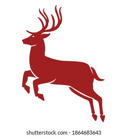 Deer Icon, Vector, Silhouette symbol design