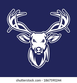 Deer Icon, Vector, Silhouette symbol design