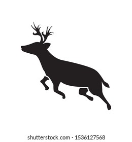 deer icon vector symbol template