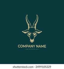 deer illustration logo design art