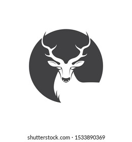 Deer ilustration logo vector icon design template