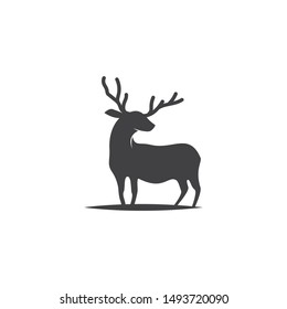Deer ilustration logo vector template