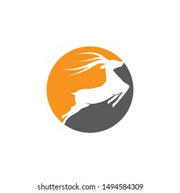 Deer ilustration logo vector template